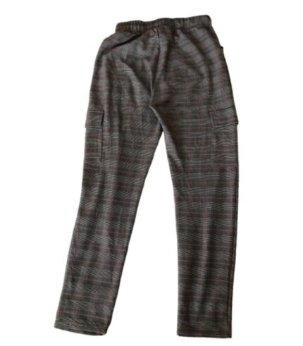 Charcoal Grey Checked Joggers