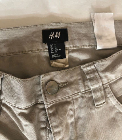 H&M Sand Straight Leg Pants