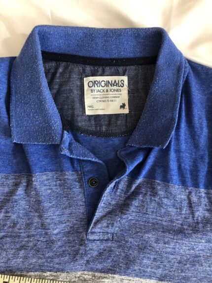 Jack & Jones Originals Blue Striped Polo