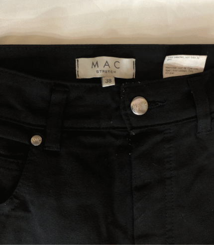 MAC Stretch Black Straight-Leg Jeans
