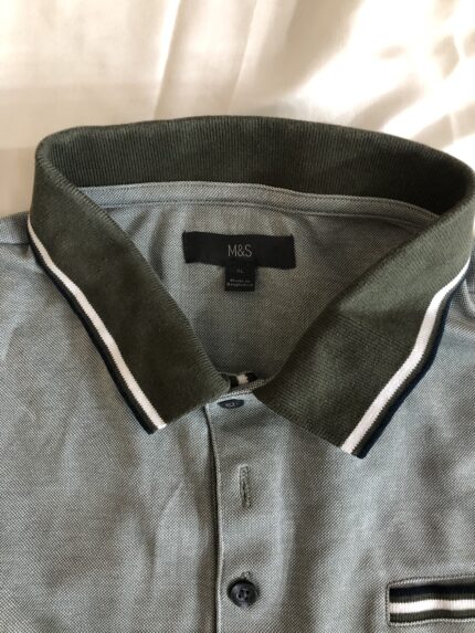 M&S Green Collar Polo