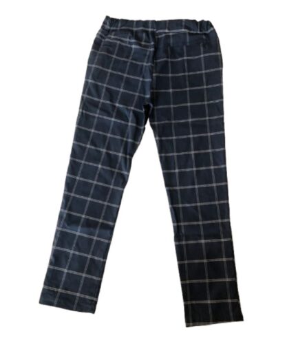 Navy Blue Checked Jogger