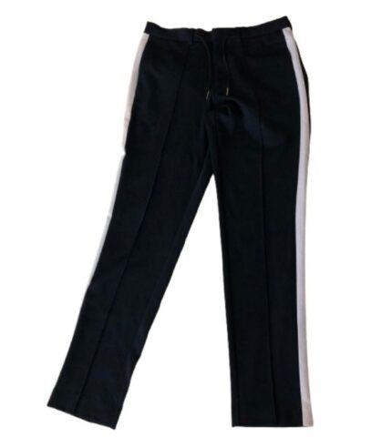 Navy Blue Side Stripe Jogger Pants