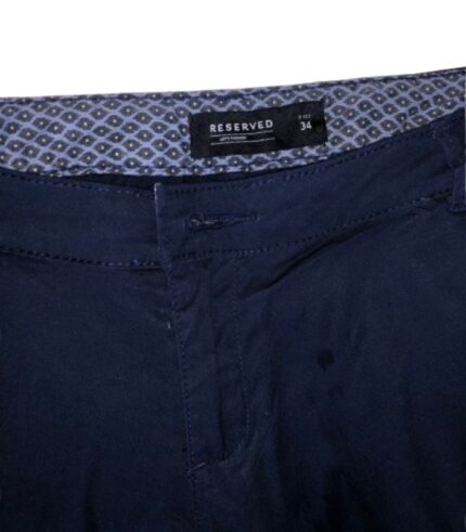 Reserved Navy Blue Slim Fit Chino Pants
