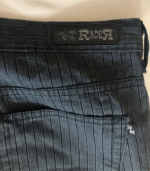 Sleek Dark Gray Pinstripe Trousers