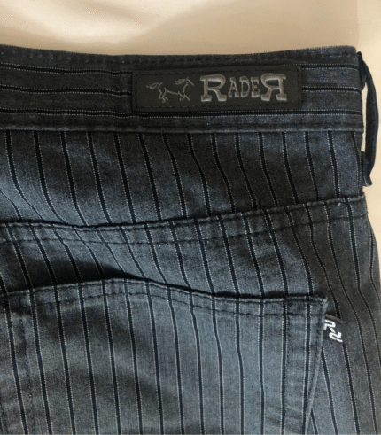 Sleek Dark Gray Pinstripe Trousers