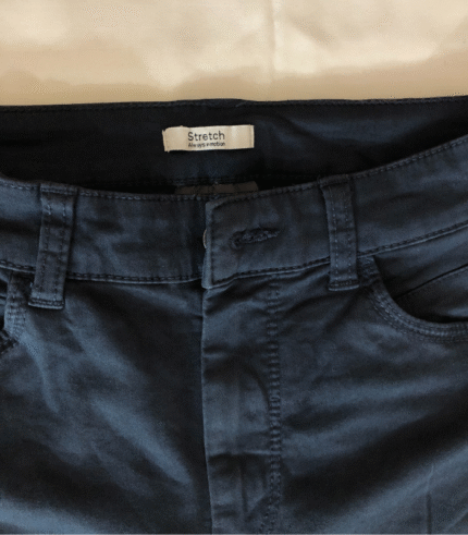 Stretch Fit Navy Blue Pants