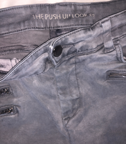 Yessica Light Grey Push-Up Look Pants