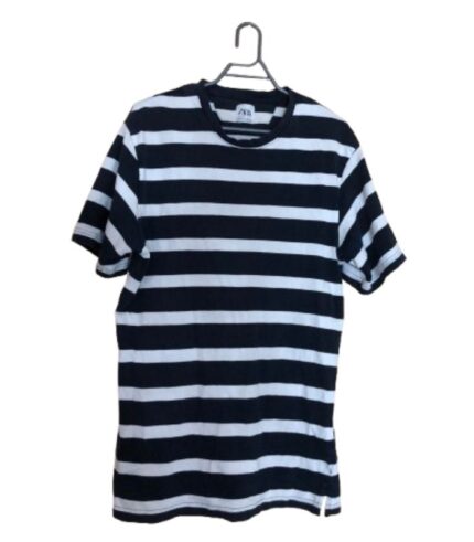 Zara Navy & White Striped T-Shirt